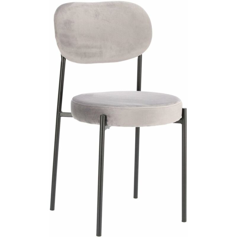 foto del prodotto sedia camile velvet, grigia
