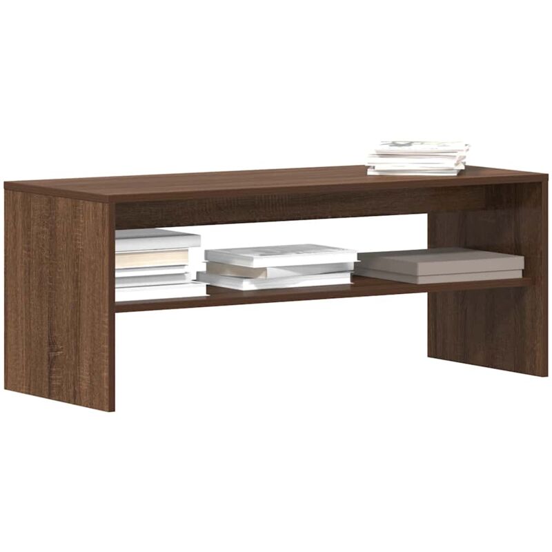 foto del prodotto vidaxl mobile porta tv rovere marrone 100x40x40cm in legno multistrato