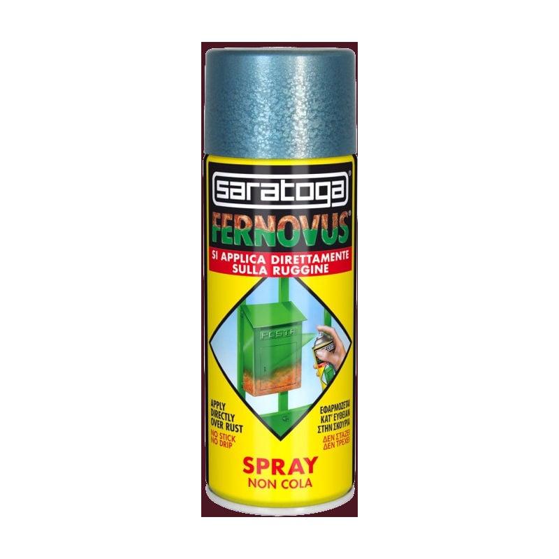 foto del prodotto saratoga vernice antiruggine spray fernovus 400ml castagna brillante