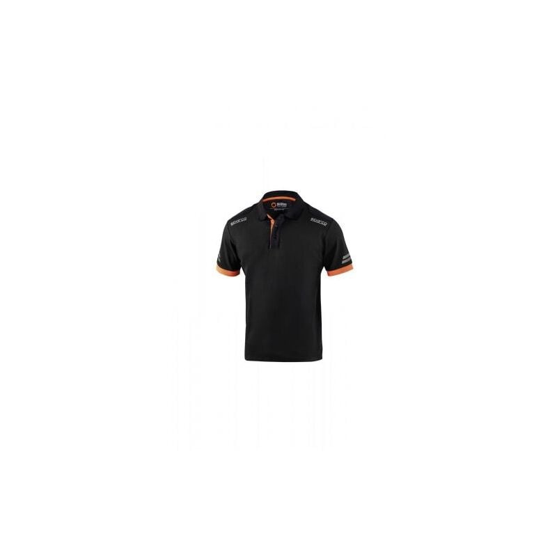 foto del prodotto polo toledo black orange tg xl sparco