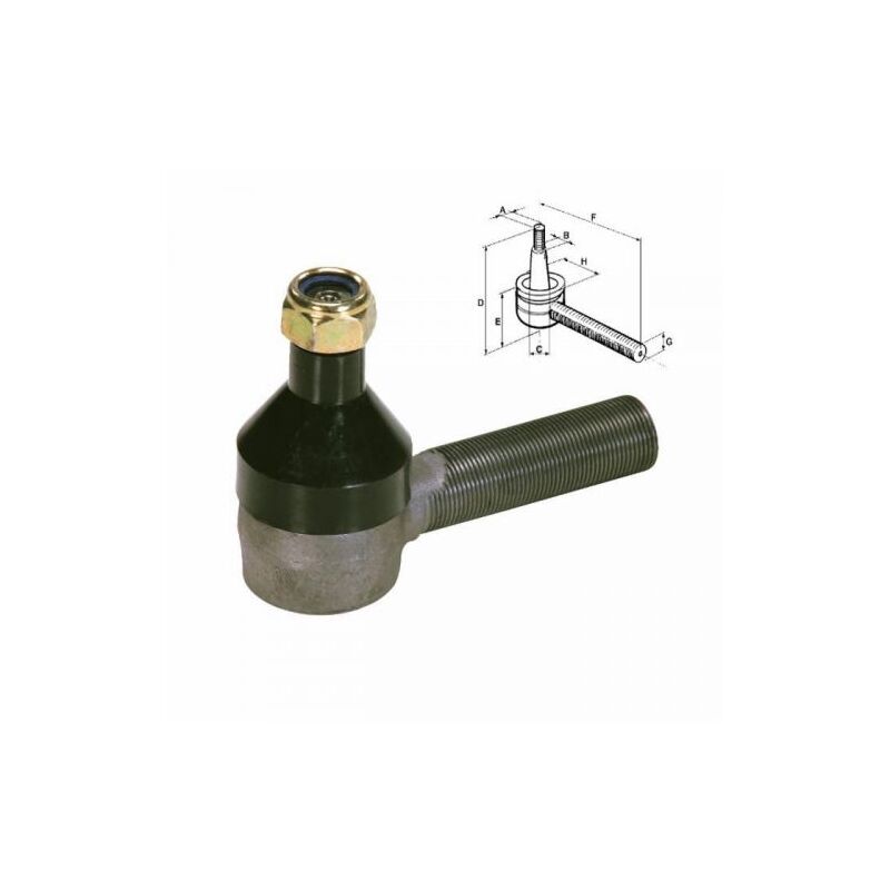 foto del prodotto testina sterzo 20x1 dx trattore fiat 250dt 300dt 350 400 415 420 450 480 28099