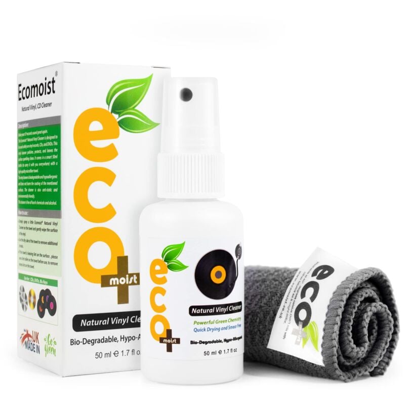 foto del prodotto ecomoist pulitore del vinile naturale disco lp protectant polacco conserve prodotto in uk prodotto verde 50ml
