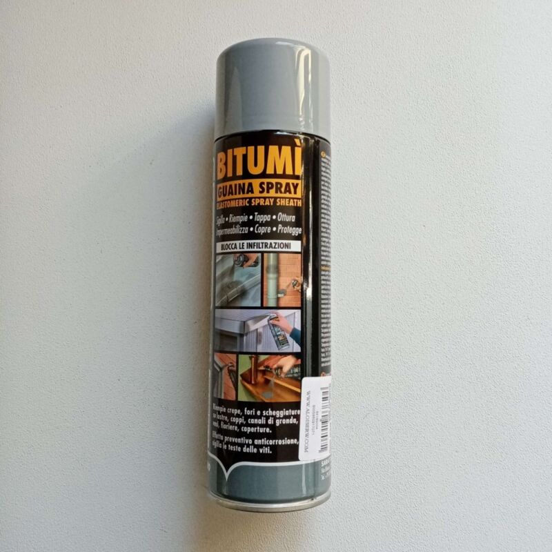 foto del prodotto saratoga bitumi 500ml guaina grigia impermeabilizzante sigillante spray