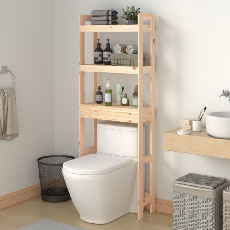 foto del prodotto furniture limited rastrelliera da bagno 63x26x171 cm in legno