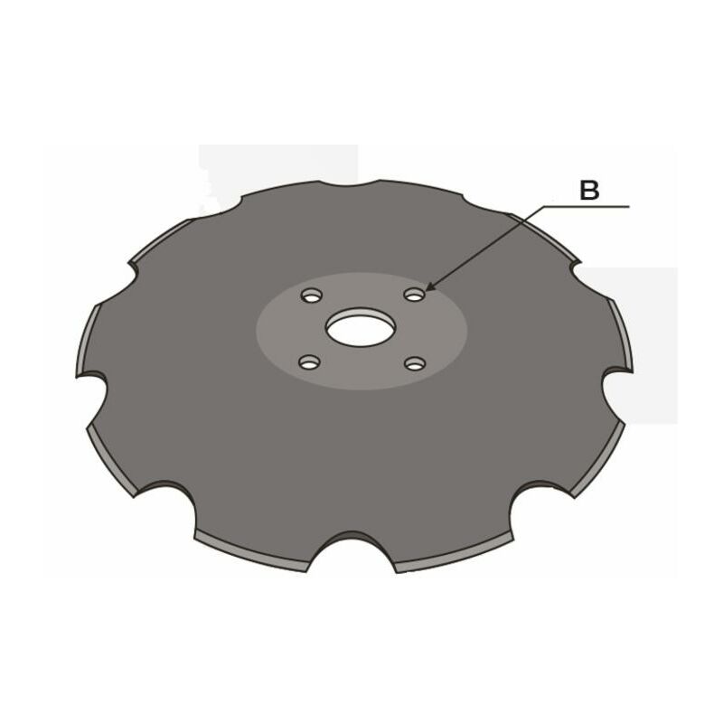 foto del prodotto disco frangizolle base piana 560mm sp. 5mm