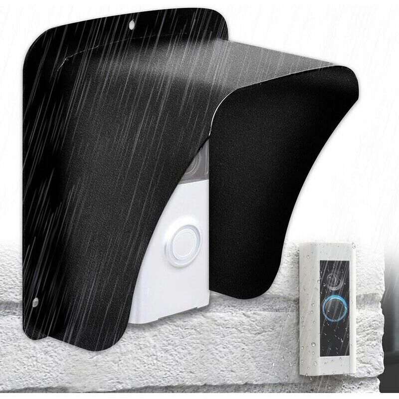 foto del prodotto fortuneville copertura per campanello, copertura metallica impermeabile, campanello per videocamera wireless, campanello a pulsanti, campanello ad