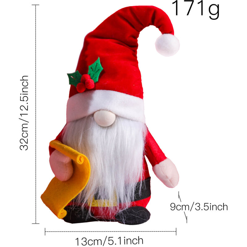 foto del prodotto linjou maschio capo gnomo rosso bambola gnomi peluche giocattolo ornamento per natale san valentino forniture per decorazioni per feste di