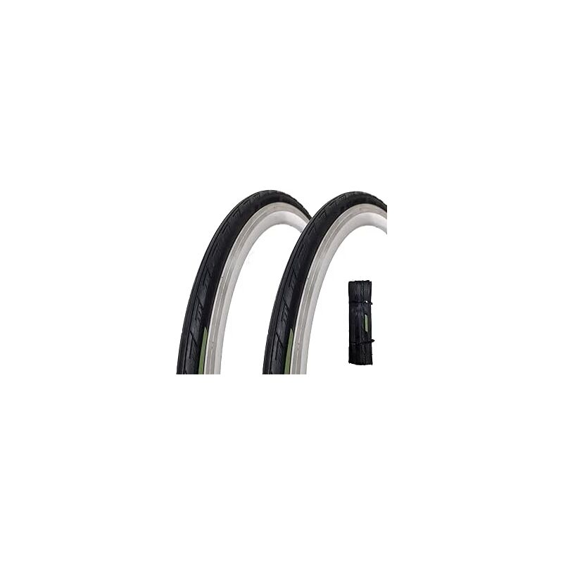 foto del prodotto 2 copertoncini 700x25c pneumatici bicicletta pieghevoli stradali bici da corsa bike gara ecovelo