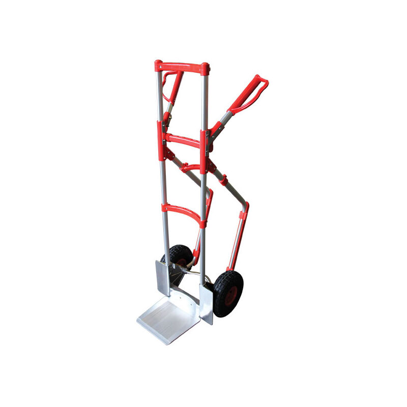 foto del prodotto carrello stockman in alluminio con sportello pieghevole 300 kg str300nbrasseur