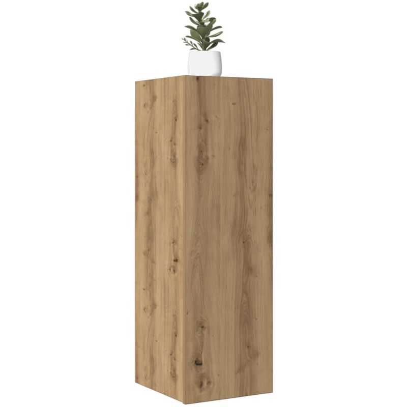 foto del prodotto vidaxl mobile tv rovere artigianale 30,5x30x90 cm in legno multistrato