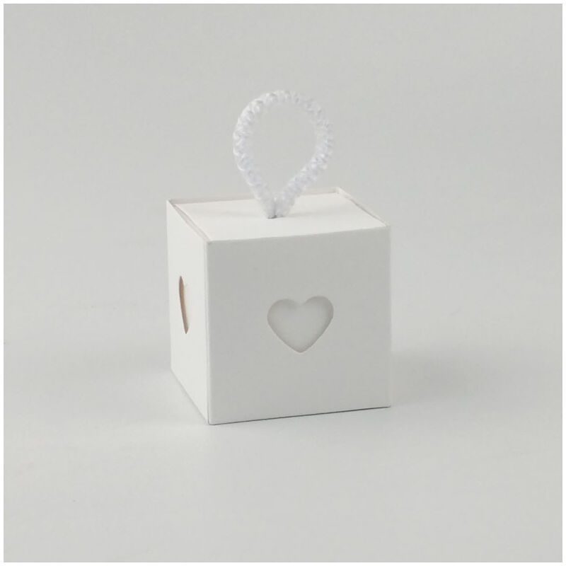 foto del prodotto linjou bianca bianca scatola di imballaggio regalo, 50 pezzi scatola regalo di nozze, scatola regalo di cartone, scatola regalo vuota, mini scatola