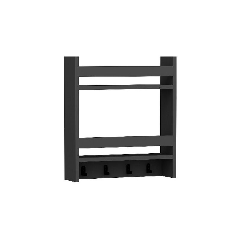 foto del prodotto mensola enrica, truciolare melaminico, antracite, 53,6x14,5x60 cm