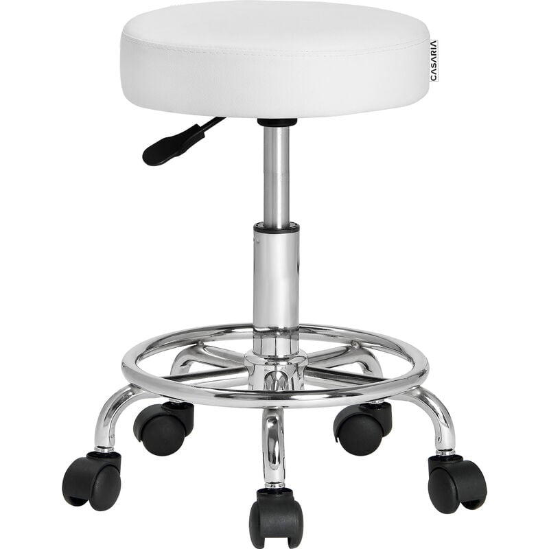 foto del prodotto casaria sgabello da ufficio seduta girevole a 360 morbida 10 cm altezza regolabile 51 65 cm sedia home office sedia per centro estetico
