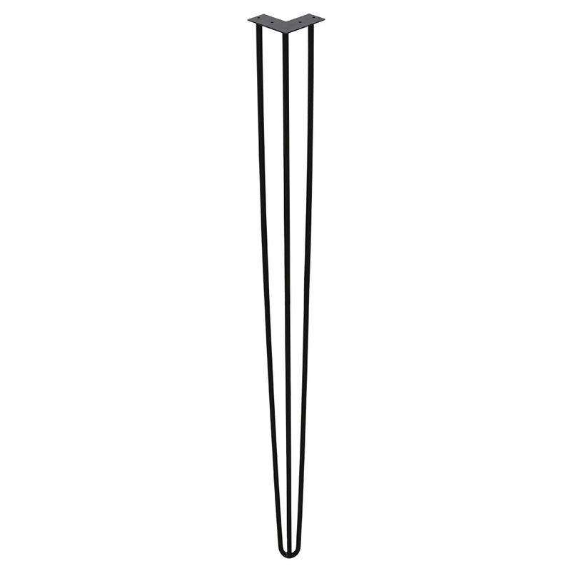 foto del prodotto hengda 4x forcina gambe da tavolo in acciaio fai da te runner da tavolo gambe da tavolo intercambiabili 3 ganci. 72cm