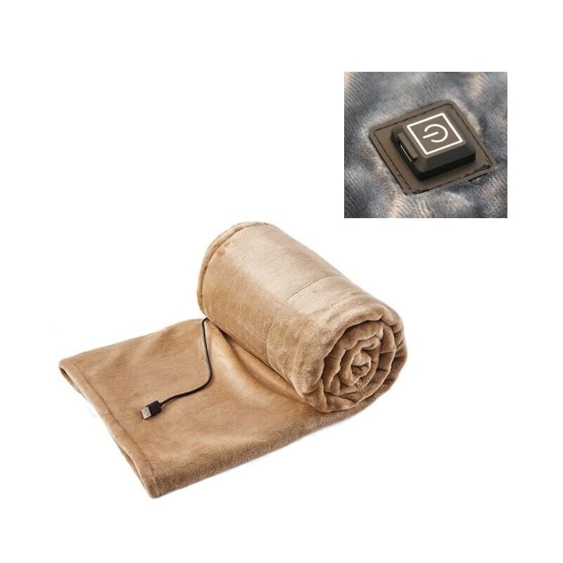 foto del prodotto fortuneville coperta elettrica, coperta riscaldata, lavabile in lavatrice, coperta elettrica portatile usb 5v, termostato per riscaldamento rapido