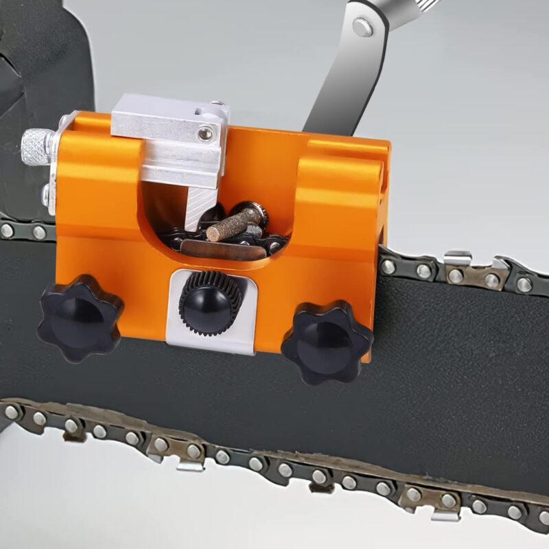 foto del prodotto fortuneville affilatrice per motoseghe, affilatrice per motoseghe a manovella, affilatrice per motoseghe, strumento per affilare la motosega da
