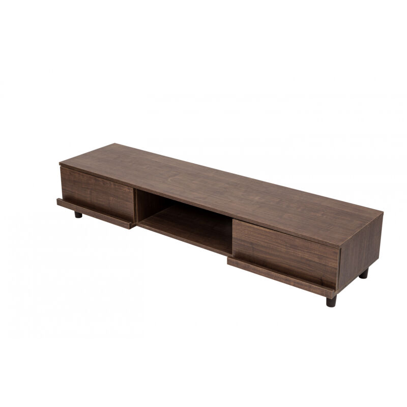 foto del prodotto iris ohyama mobile tv, supporto tv per schermi fino a 65 pollici, ripiani 4, uscita cavo, contemporaneo, camera da letto, soggiorno, tv cabinet,