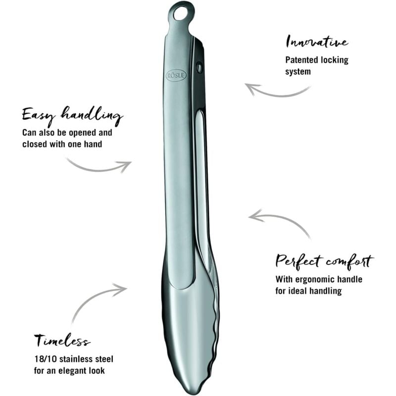 foto del prodotto rosle 12915 pinza gourmet, 23 cm