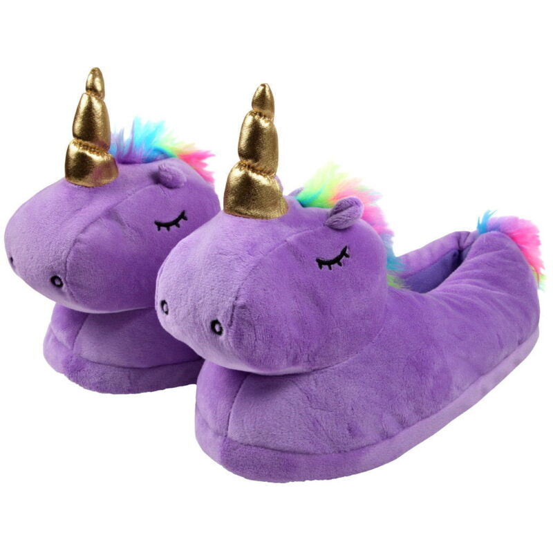 foto del prodotto viking choice pantofole unicorno viola taglia unica taglia 36 41 pantofole