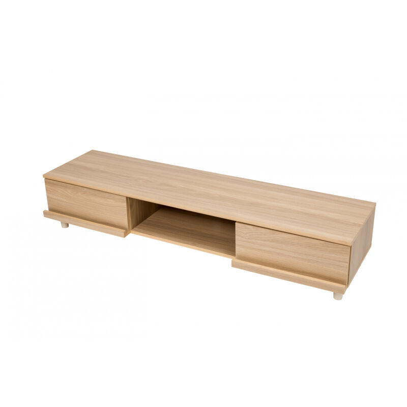 foto del prodotto iris ohyama mobile tv, supporto tv per schermi fino a 65 pollici, ripiani 4, uscita cavo, contemporaneo, camera da letto, soggiorno, tv cabinet,