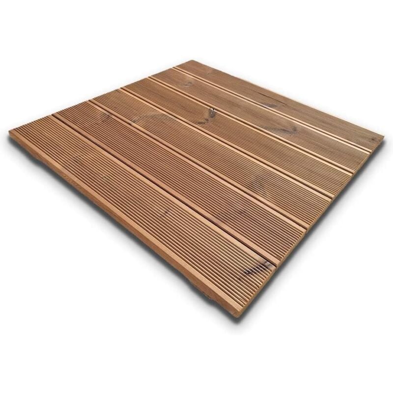 foto del prodotto sunwood pedana antiscivolo per doccia70x70 cm in legno thermo wood