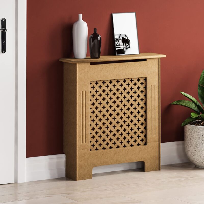 foto del prodotto oxford radiatore copertura unfinished tradizionale non verniciata mdf armadio, piccolo home discount