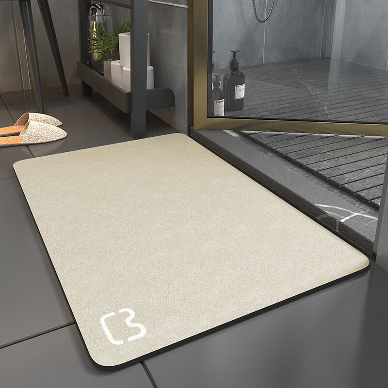 foto del prodotto fortuneville tappetino da bagno antiscivolo tappeto da bagno in diatomite super assorbente tappetino da bagno in microfibra tappetino da doccia