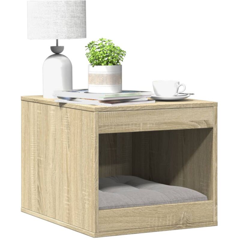 foto del prodotto recinto lettiera gatti rovere sonoma 47x59x42 cm in truciolato vidaxl