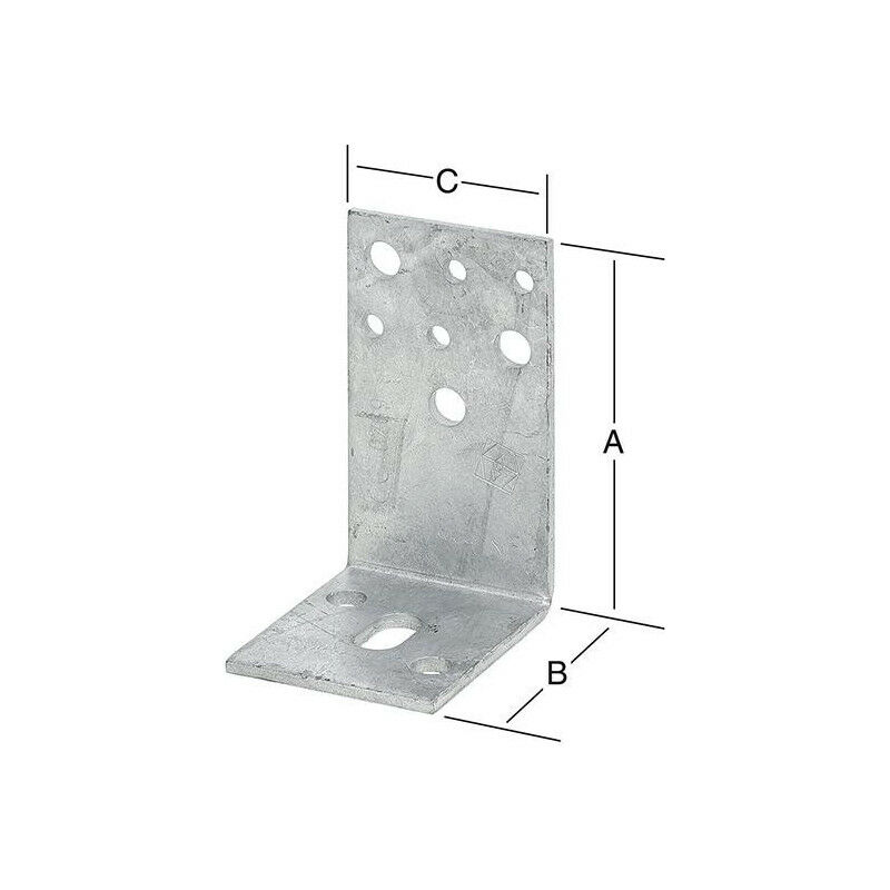 foto del prodotto vormann quadrato 70x60x110mm in acciaio, zincato caldo, pesante