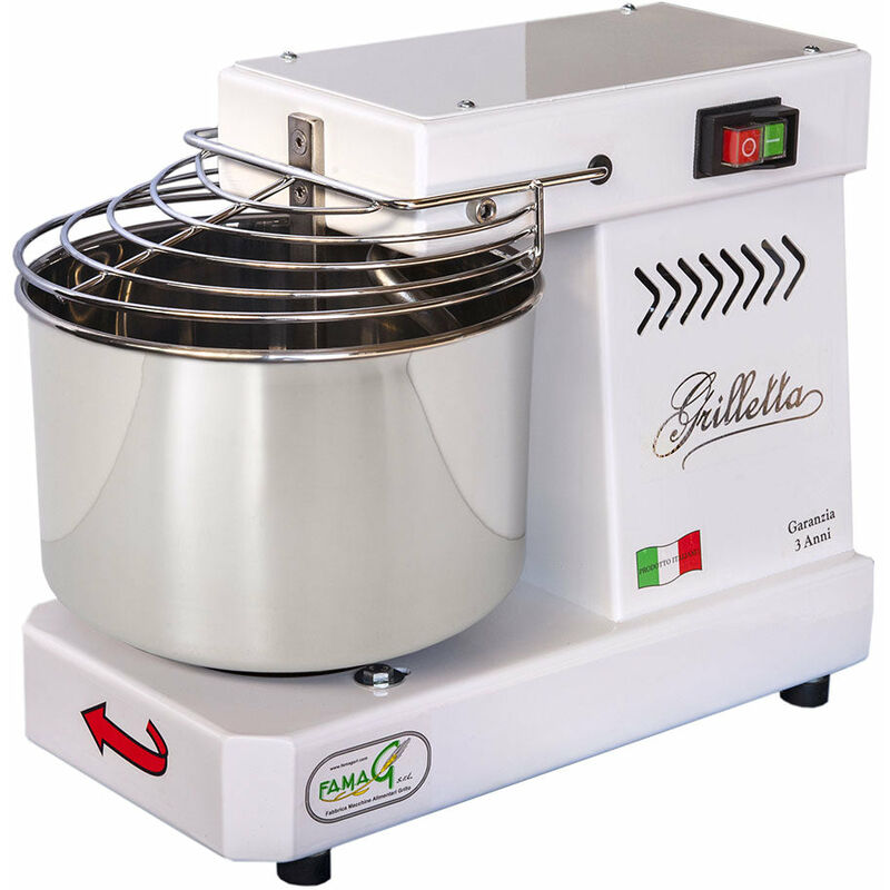 foto del prodotto impastatrice a spirale testa fissa 5kg 350w famag grilletta im5 230