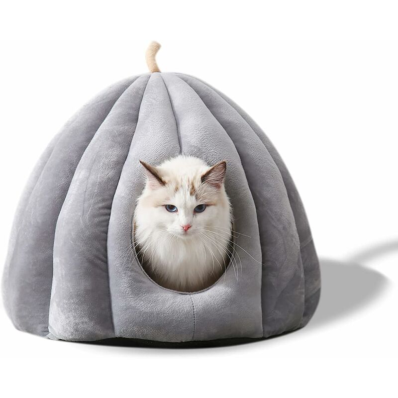 foto del prodotto fortuneville letto grotta per animali domestici, nido per gatti con cuscino interno lavabile rimovibile, letto morbido per piccoli animali