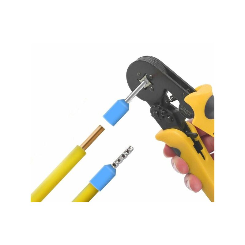 foto del prodotto pinza crimpatrice per terminale da 0.25 10mm 