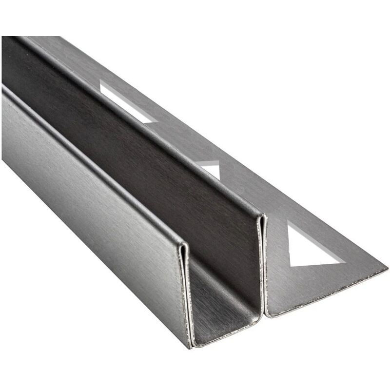 immagine 0 del prodotto 2440x19x11 mm u profilo a parete in acciaio inox profilo a pavimento profilo di inserimento per docce glaszentrum hagen