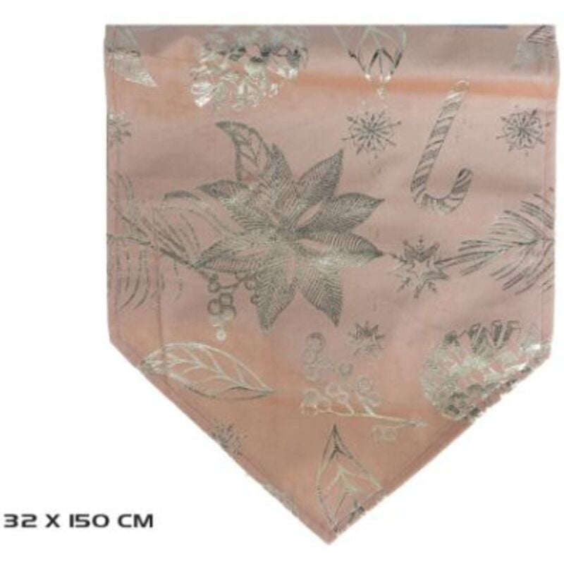 foto del prodotto nbrand runner rosa velvet 32x150cm 179407 gerim