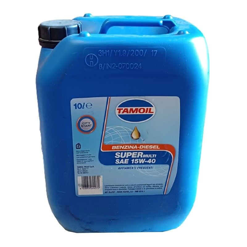 foto del prodotto lubex olio per auto tamoil city start 15w40 10 litri 22401