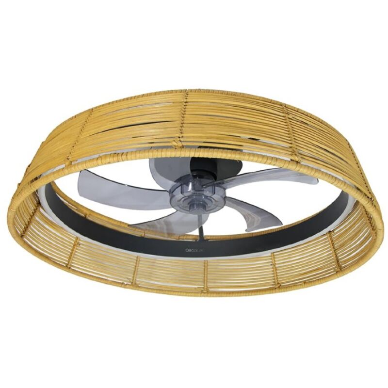 foto del prodotto ventilatori da soffitto energysilence lampaero 600 natural design cecotec