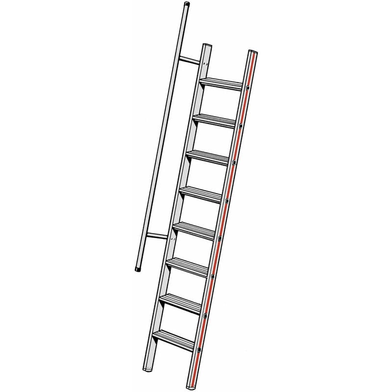immagine 0 del prodotto alve corrimano di 1.25m per scala semplice 51400