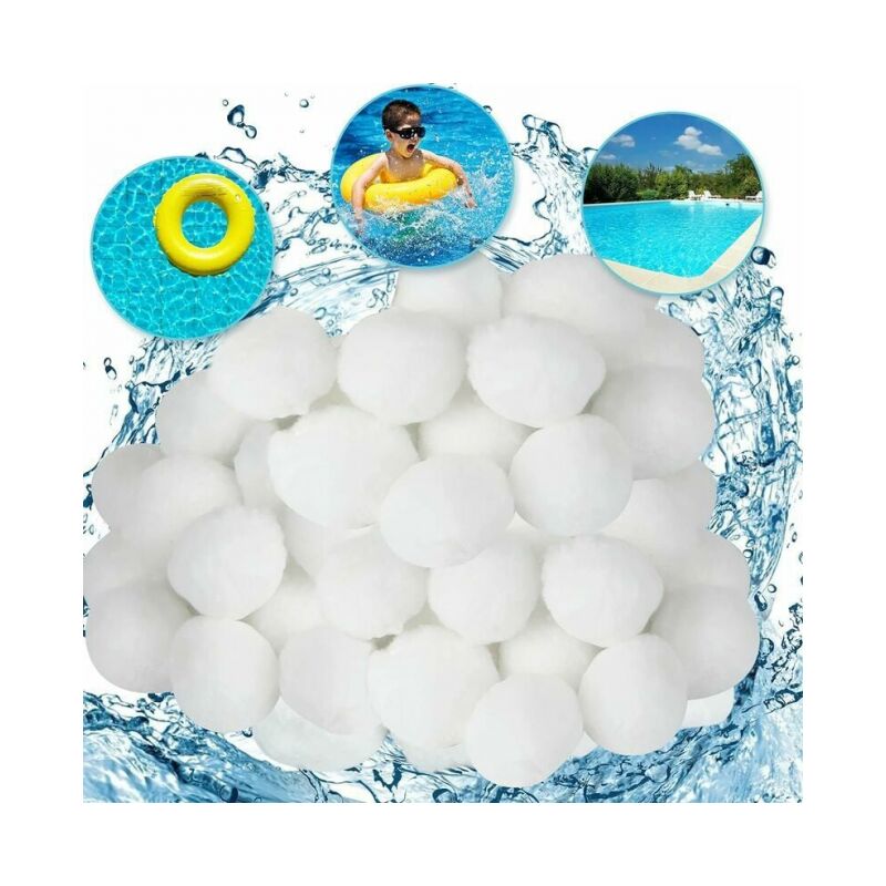 foto del prodotto sfera filtrante per piscina, sfere filtranti, sfere filtranti per piscina, 1000 g sostituiscono 36 kg di sabbia filtrante, adatte per grandi piscine,