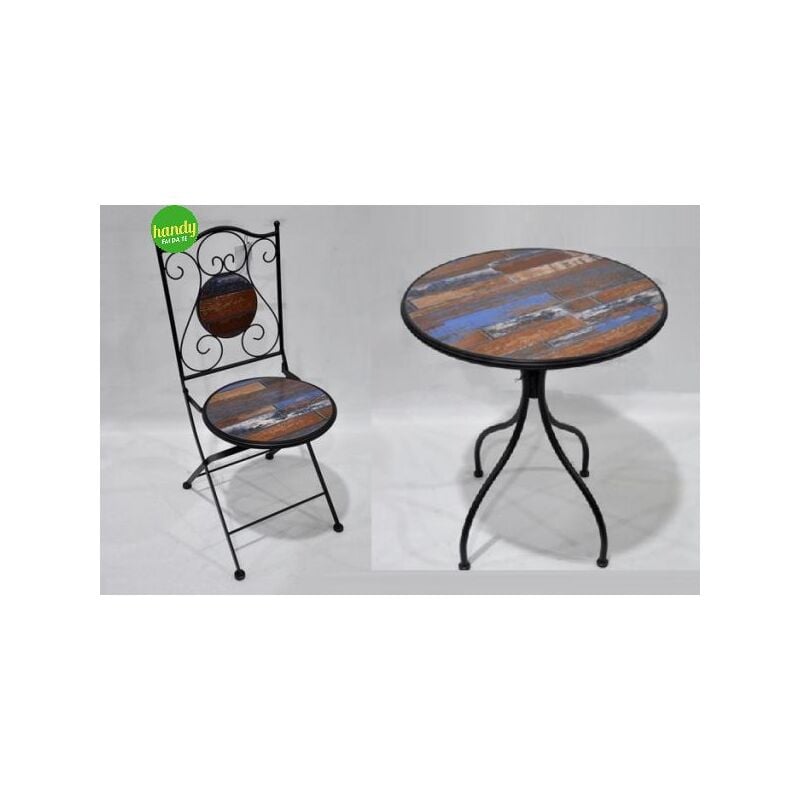 foto del prodotto set degas ambra garden tavolo 60cm 2 sedie pieghevoli