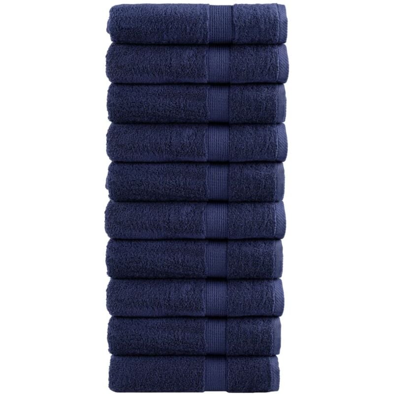 foto del prodotto vidaxl asciugamani doccia solund 10 pz blu navy 70x140 cm 600gsm