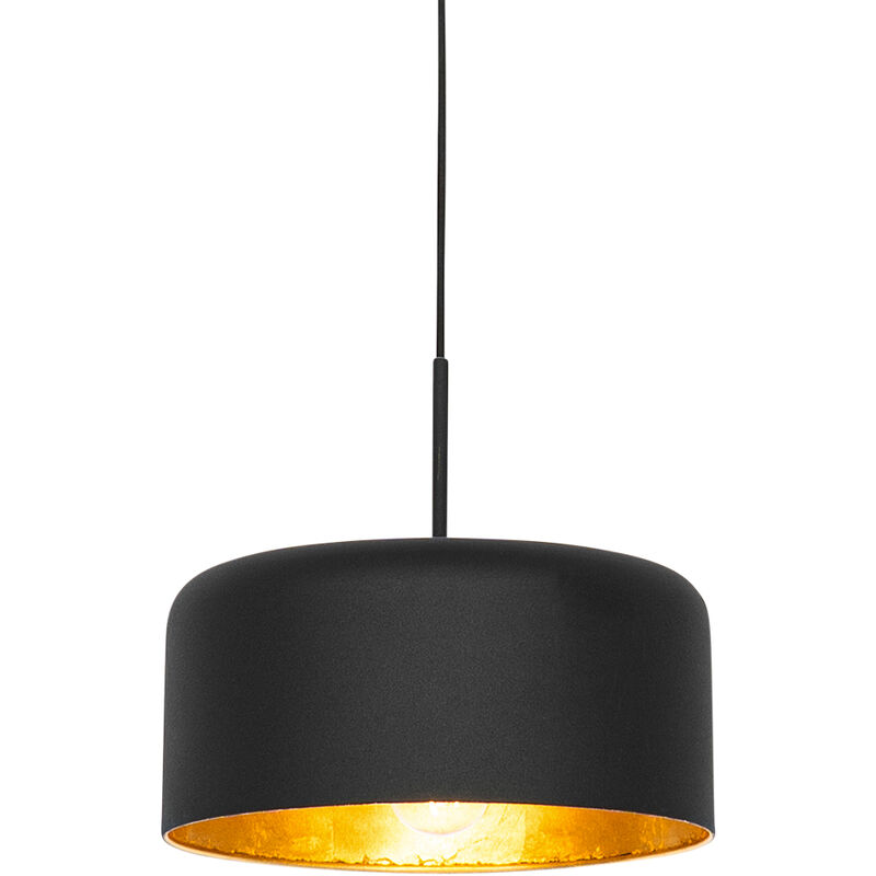 immagine 0 del prodotto lampada a sospensione jinte retr acciaio nero oro tondo max. 1 x watt qazqa