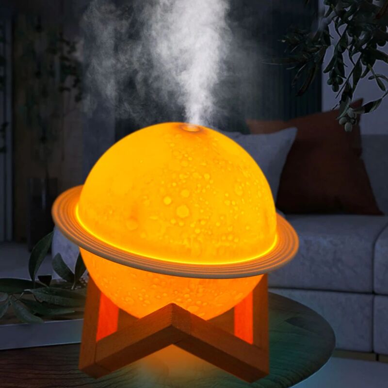 foto del prodotto 3d printing moon shaped led lamp, humidifier, usb powered air purifier, light fixture