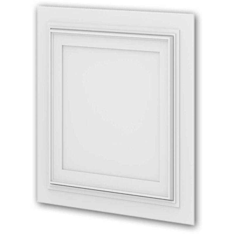 foto del prodotto 3d rivestimento murale profhome 159818 pannellatura pannello da soffitto pannello porta pannello acustico stile neoclassico bianco 0,25 m2