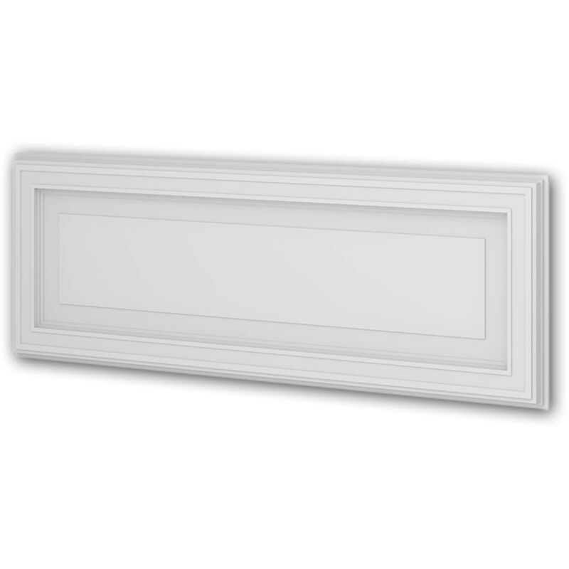 foto del prodotto 3d rivestimento murale profhome 159821 pannellatura pannello acustico pannello porta elemento decorativo stile neoclassico bianco 0,75 m2