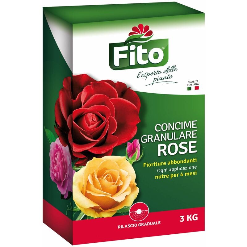 foto del prodotto 3kg concime rose granulare, verde, 3 kg fito