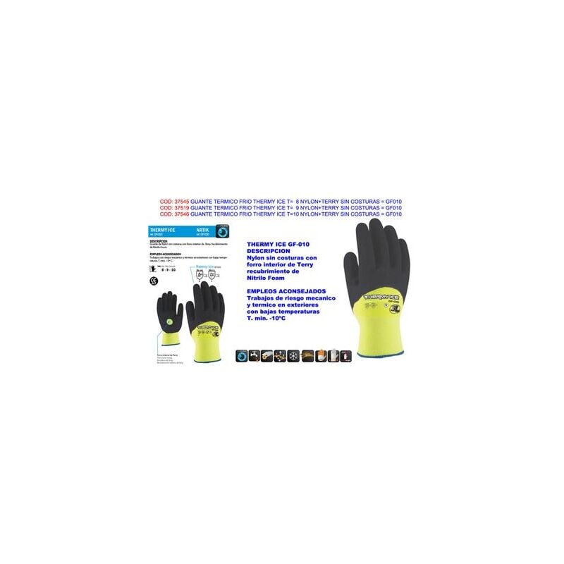 foto del prodotto 3l guanto termico freddo thermy ice t 9 in nylon e spugna s cgf010