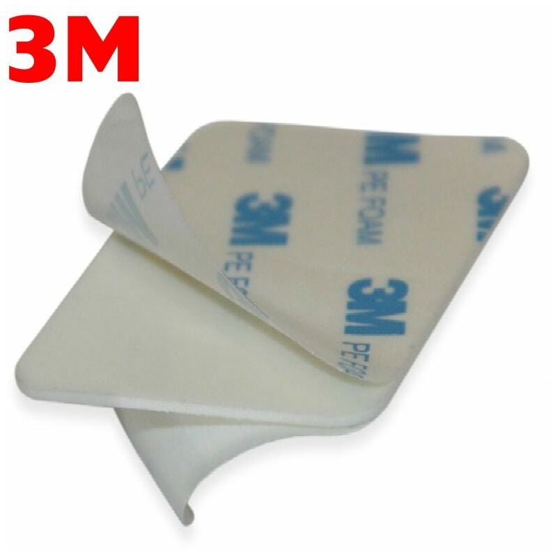 foto del prodotto 3m 100 pezzi di biadesivo vhb a schiuma acrilica t1600 pe foam 25mm x 25mm