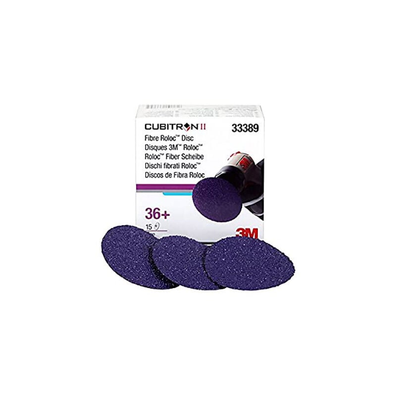 foto del prodotto 3m 33389 dischi abrasivi cubitron ii roloc grana 36 