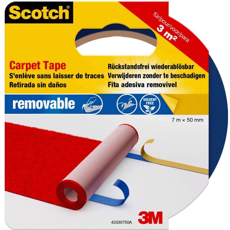 foto del prodotto 3m 42030750 nastro adesivo per moquette scotch blu l x l 7 m x 50 mm 1 pz.