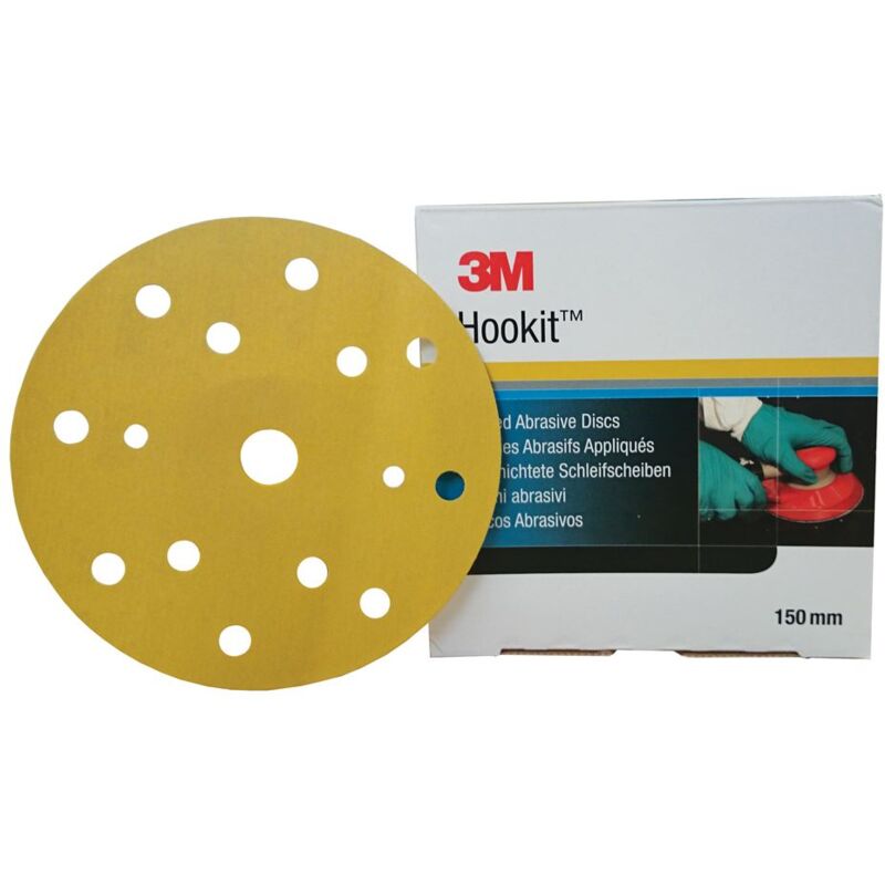foto del prodotto 3m 50453 dischi abrasivi 15 fori p400 pezzi 100